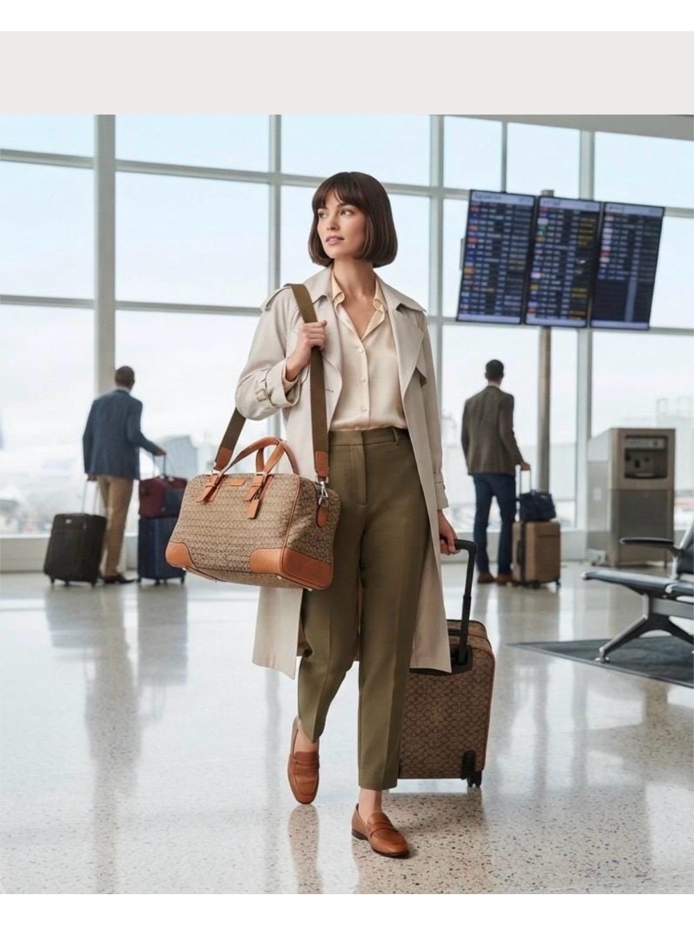 Coach Transatlantic Signature “C” Cabin Travel Carry-On Bag F77085